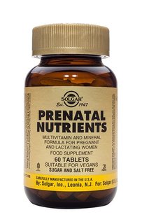 Prenatal nutrients 60 solgar large