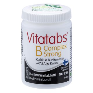 B complex  strong 100 tabl vitatabs uusi