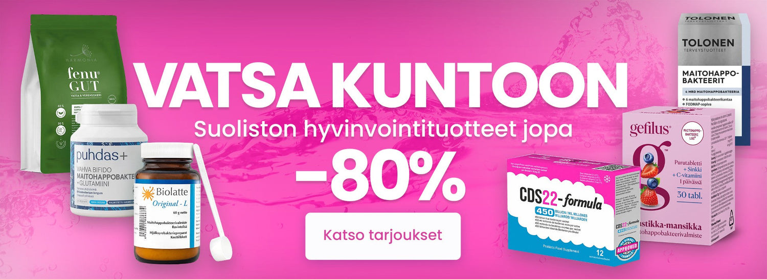 VATSAN JA SUOLISTON HYVINVOINTI-VIIKOT, TARJOUKSET VOIMASSA 29.3.2026 ASTI