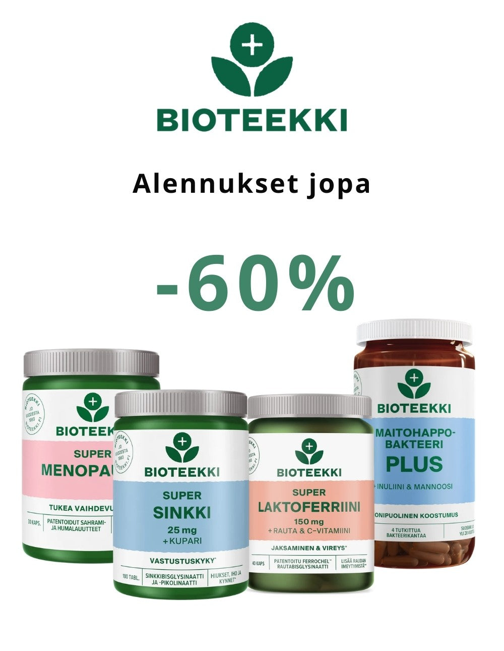 BIOTEEKKI-Suomalaista laatua hyvinvointisi tueksi.