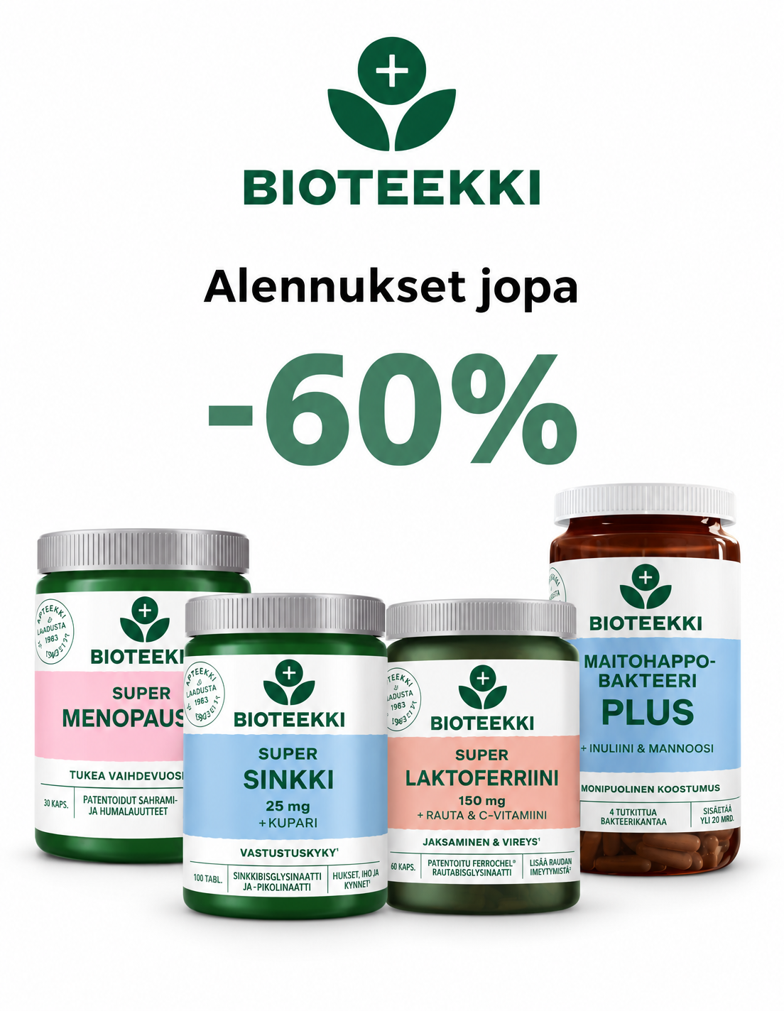 BIOTEEKKI-Suomalaista laatua hyvinvointisi tueksi.