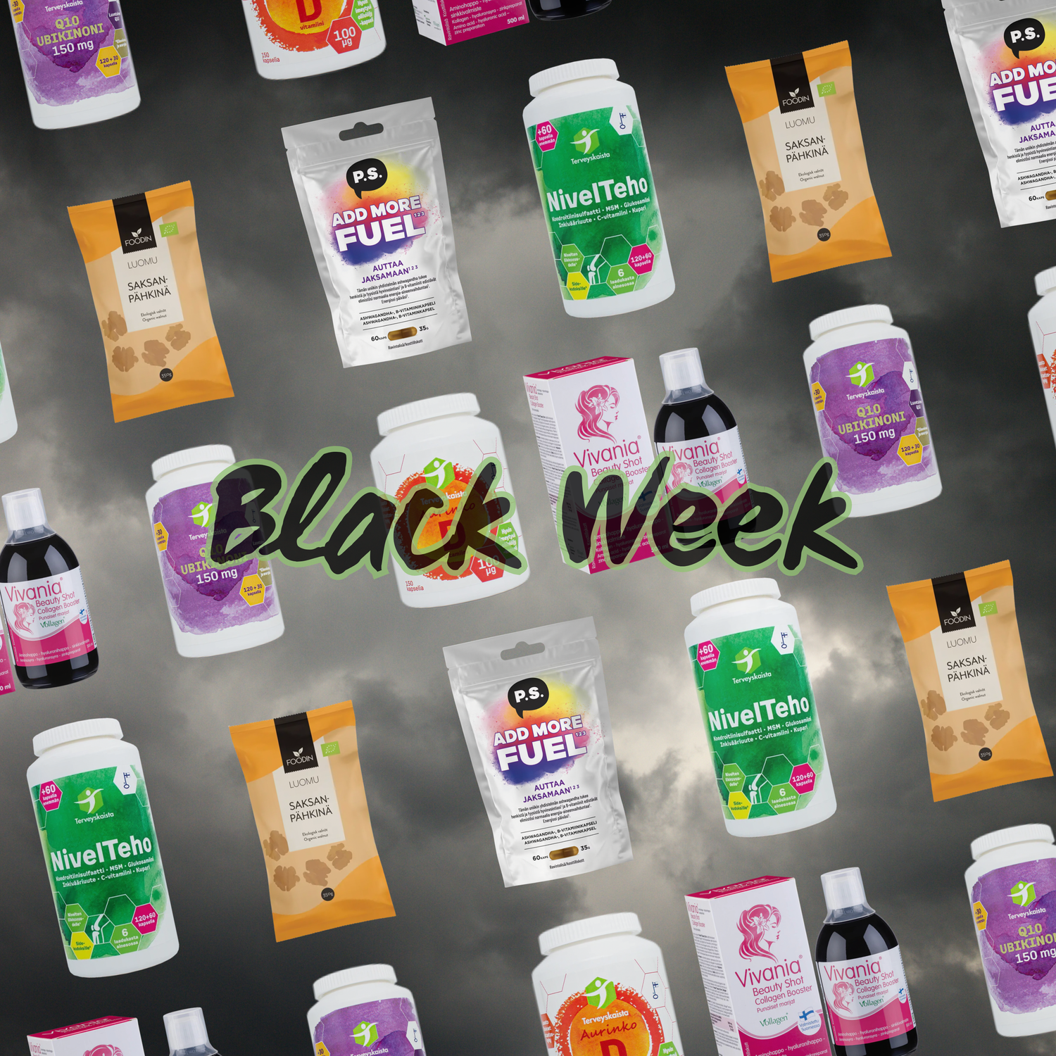 Black Week-Ale, erä tuotteita jopa -68%