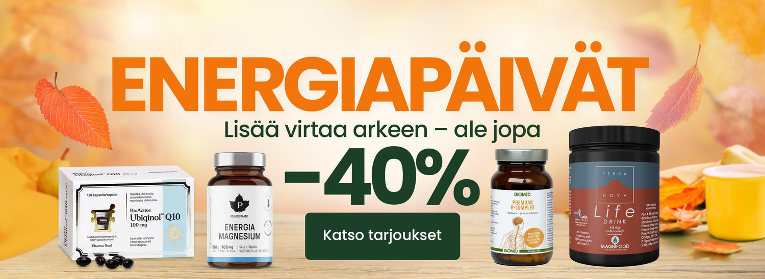Energiapäivät– virtaa arkeen ja palautumiseen.