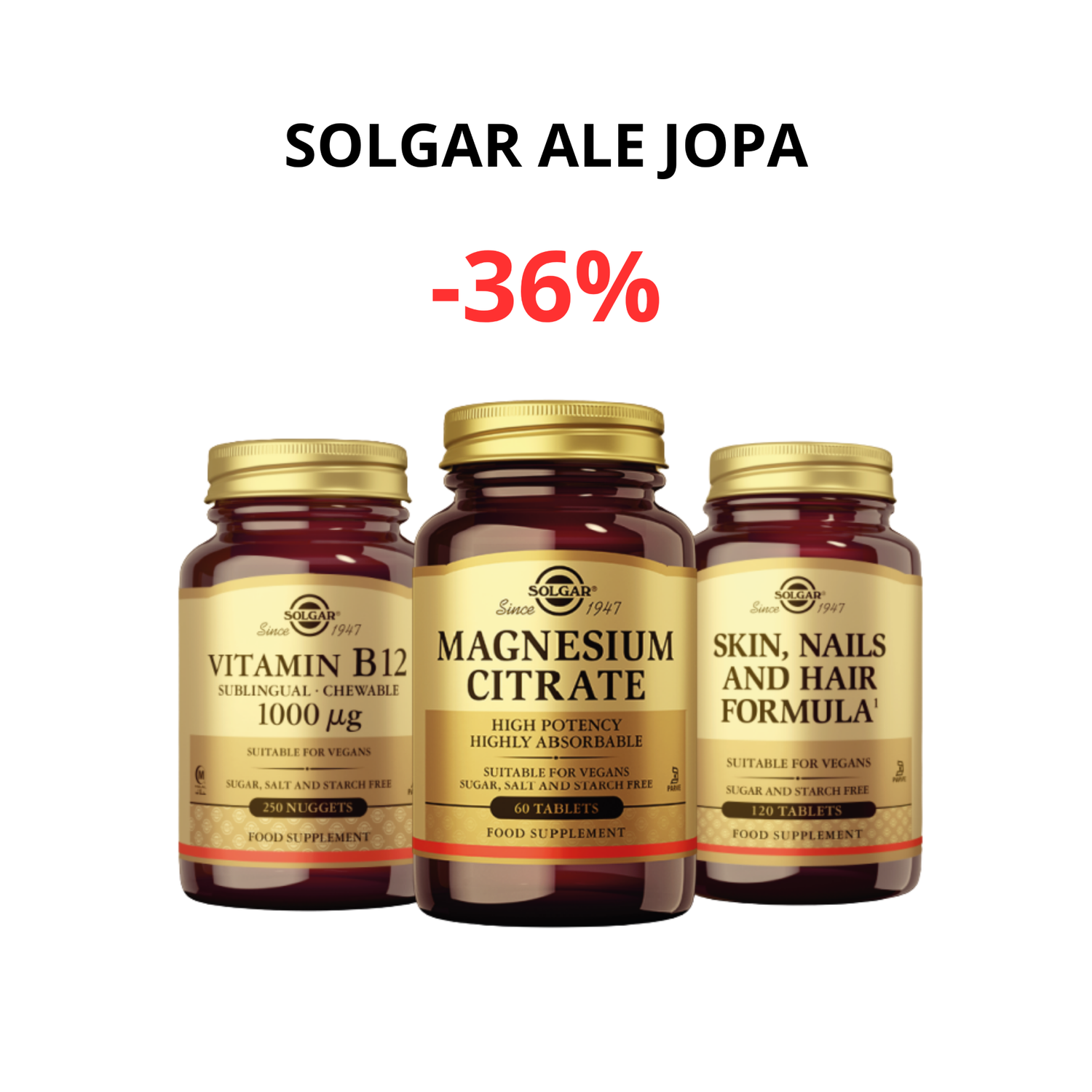 SOLGAR- tinkimätöntä laatua hyvinvointiin!