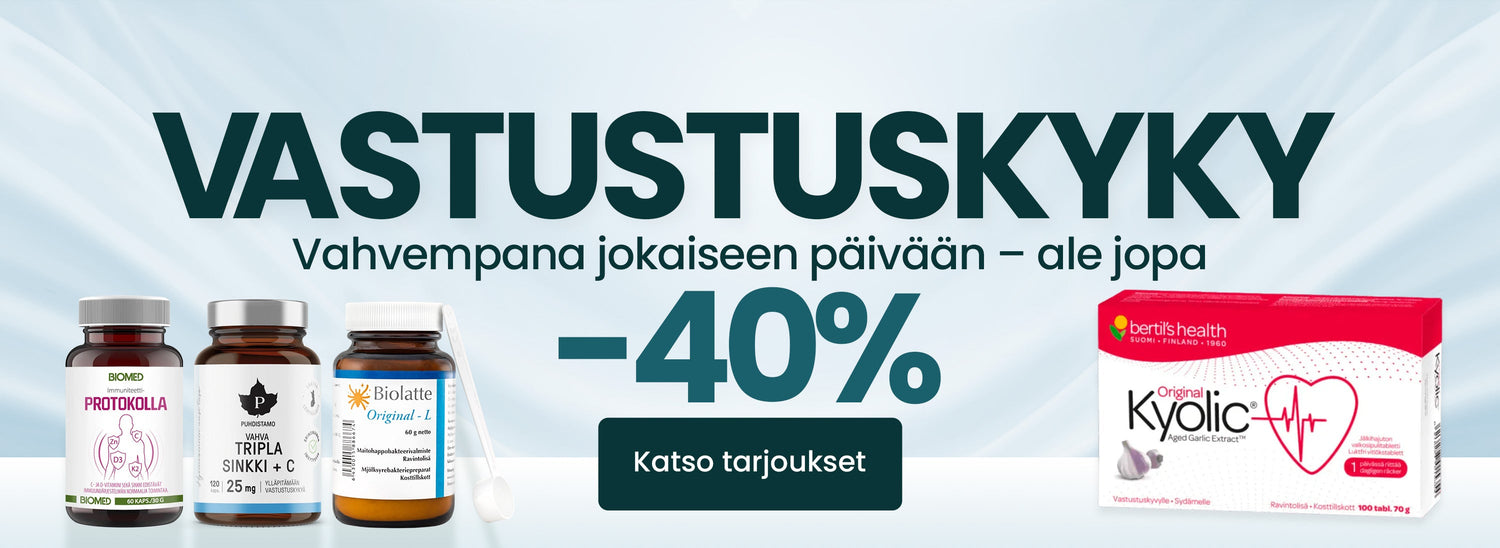 Tukea vastustuskyvylle ympäri vuoden