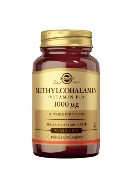 B12-vitamiini Metyylikobalamiini 1000µg 30 tabl, Solgar
