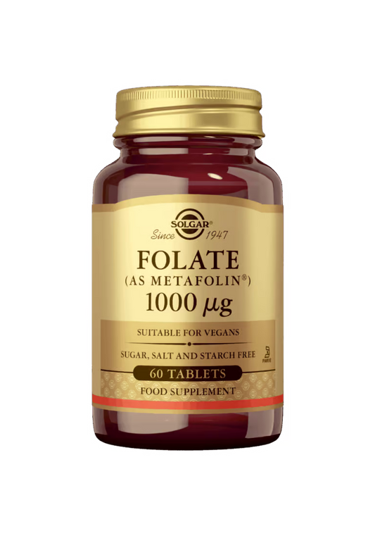 Folaatti (Metafolin®)1000 µg 60tabl, Solgar