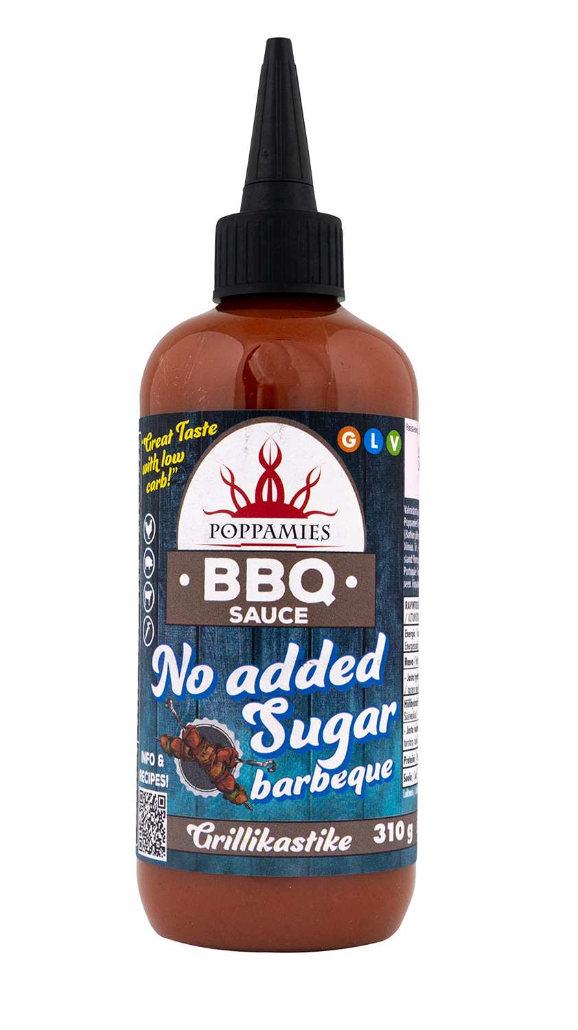 BBQ Sauce No added sugar barbeque 310g grillikastike, Poppamies