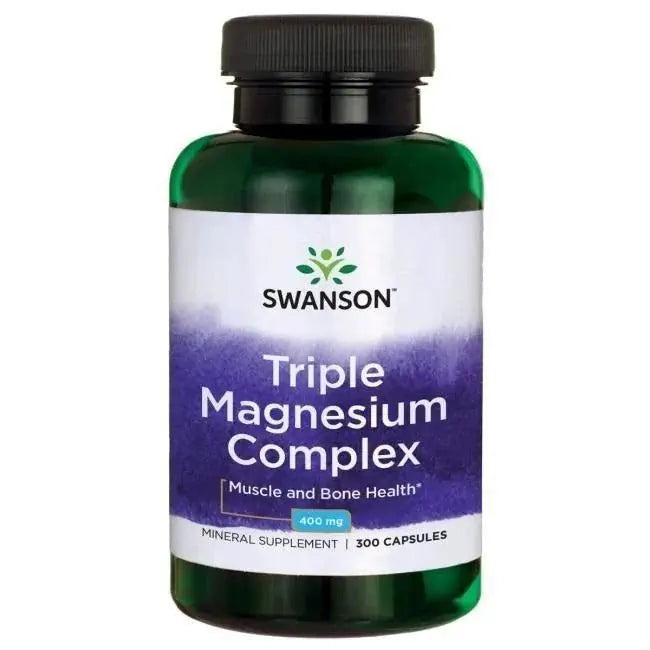 Triple Magnesium Complex 400 mg 300 kaps, Swanson