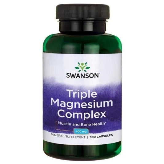 Triple Magnesium Complex 400 mg 300 kaps, Swanson
