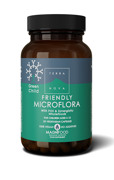 Friendly Microflora Maitohappobakteeri Green Child 50 kaps, Terranova