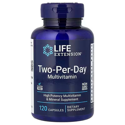 TWO PER DAY Monivitamiini 120 kaps, Life Extension
