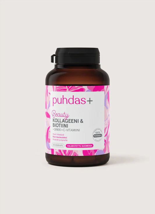 Beauty Kollageeni & biotiini 120 kaps, Puhdas+