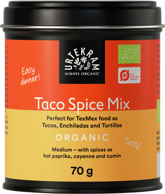 Taco Spice Mix 70 g, Urtekram