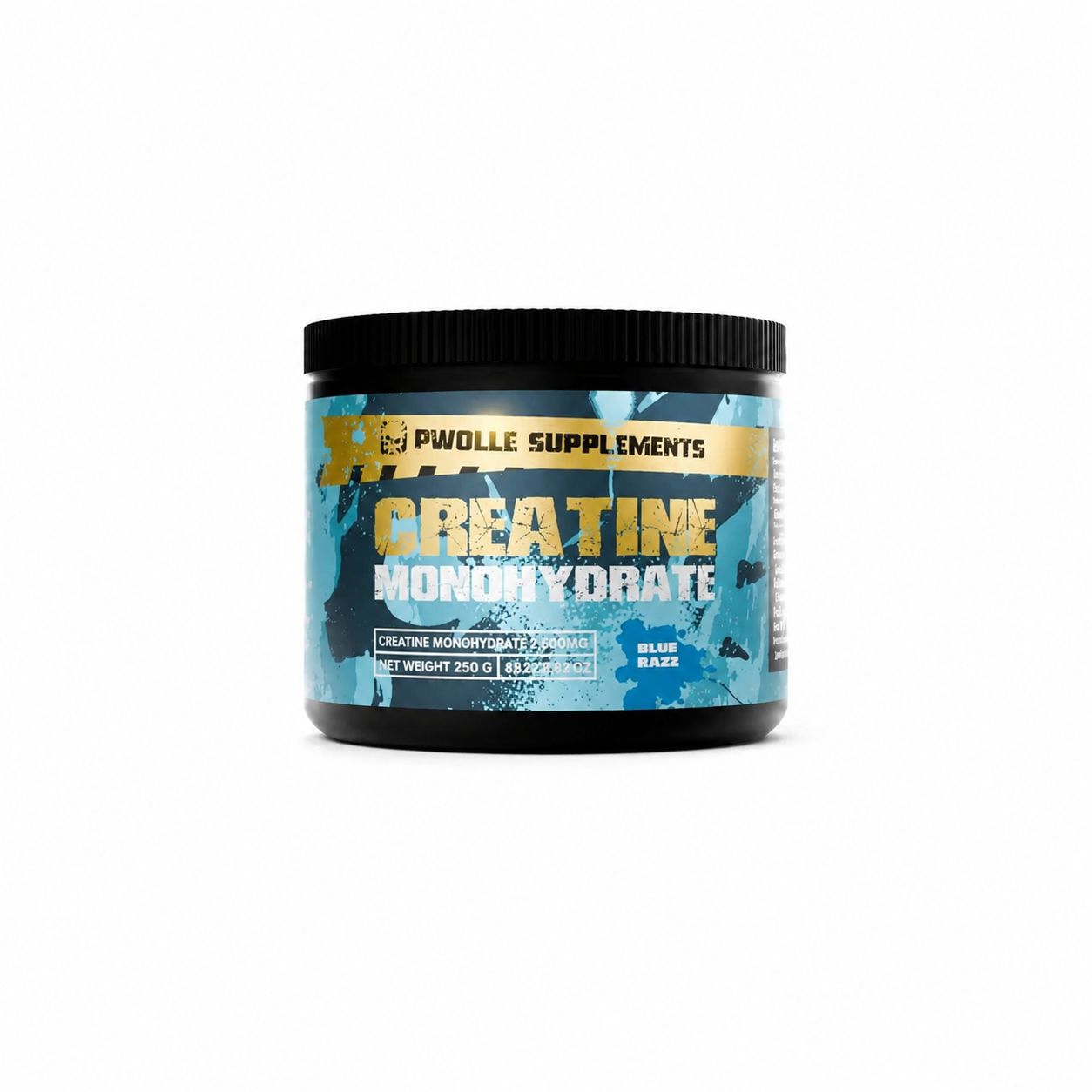 PWOLLE Kreatiini Monohydraatti - Blue Razz 250g