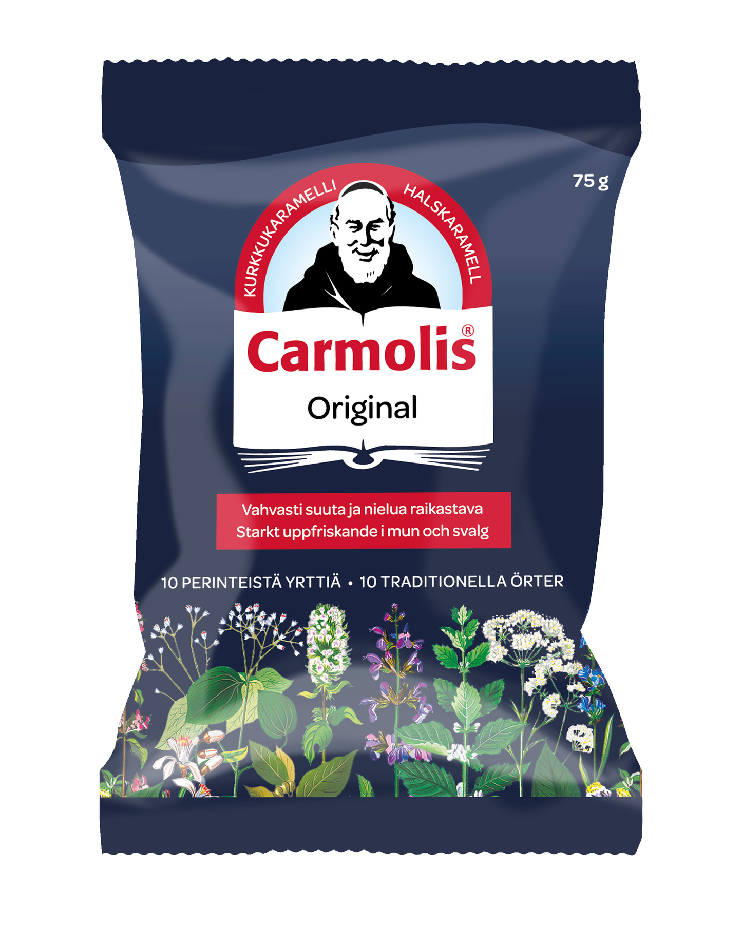 Carmolis Yrttikaramelli 75 g