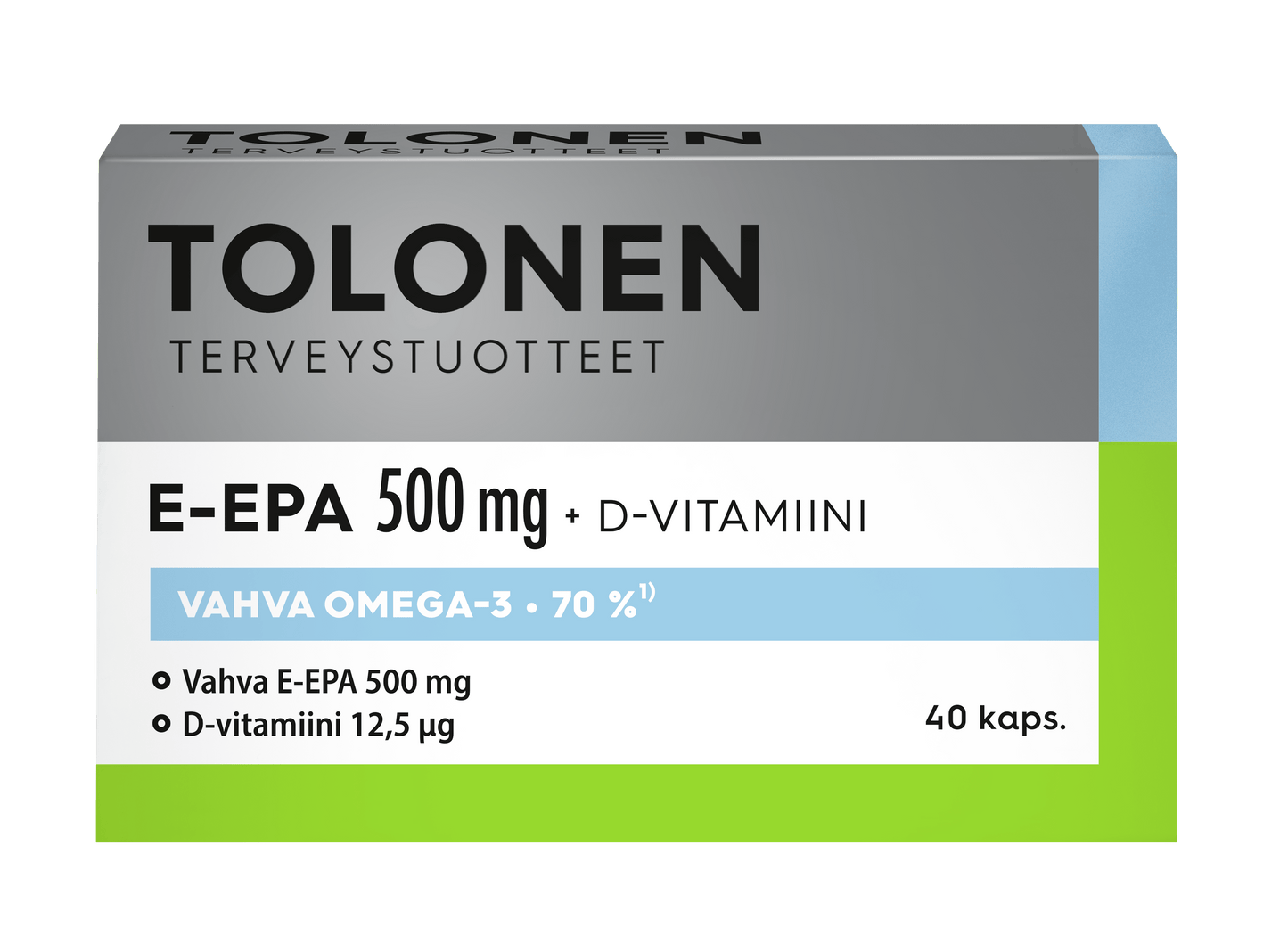 E-EPA omega-3 500 mg 40 kaps, Tolonen