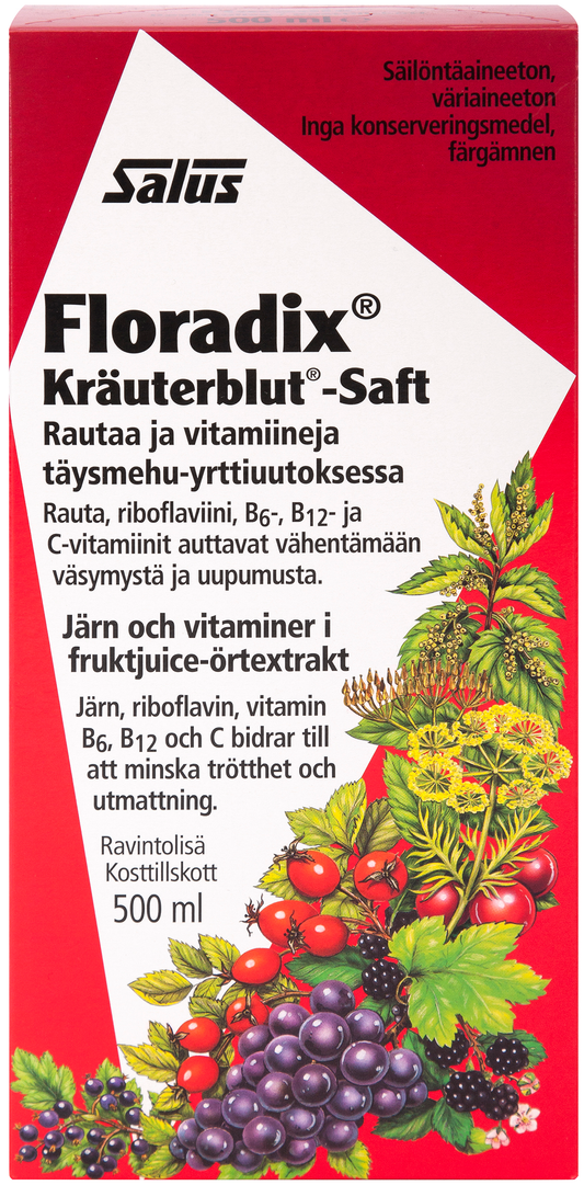 Floradix rautavalmiste 500ml, Salus