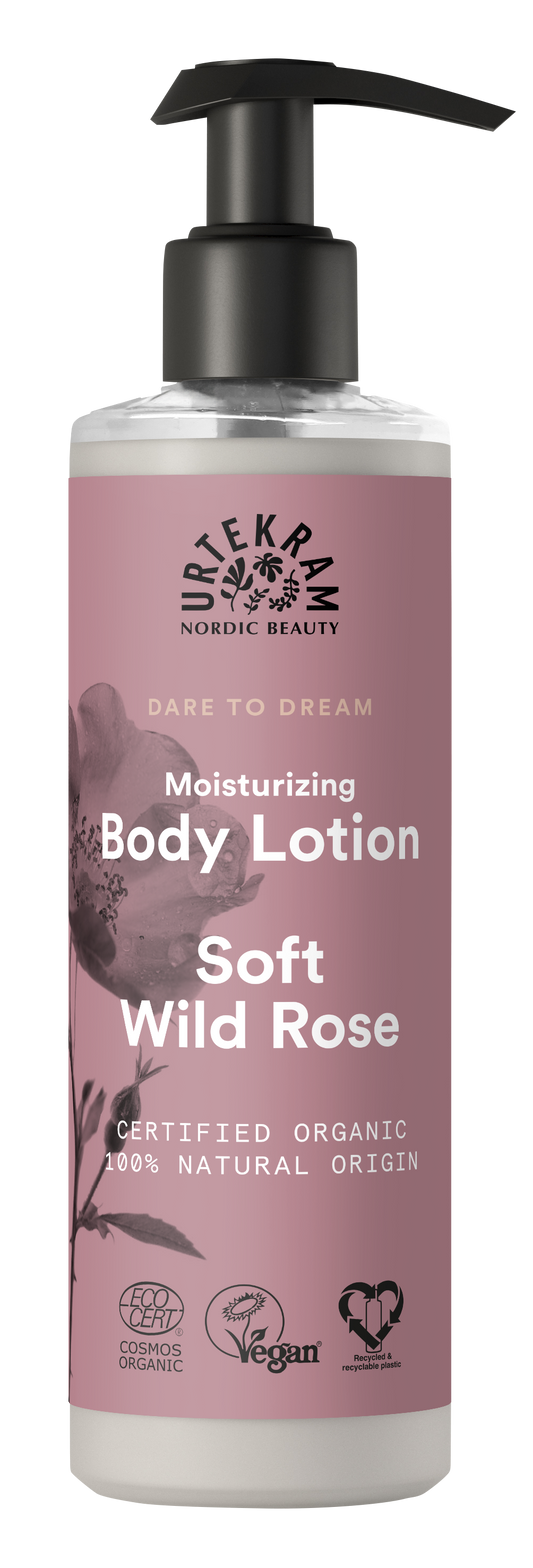Vartalovoide Soft Wild Rose 245ml, Urtekram
