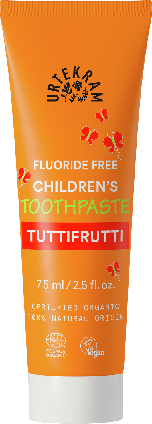 Lasten Hammastahna Tuttifrutti luomu 75 ml, Urtekram