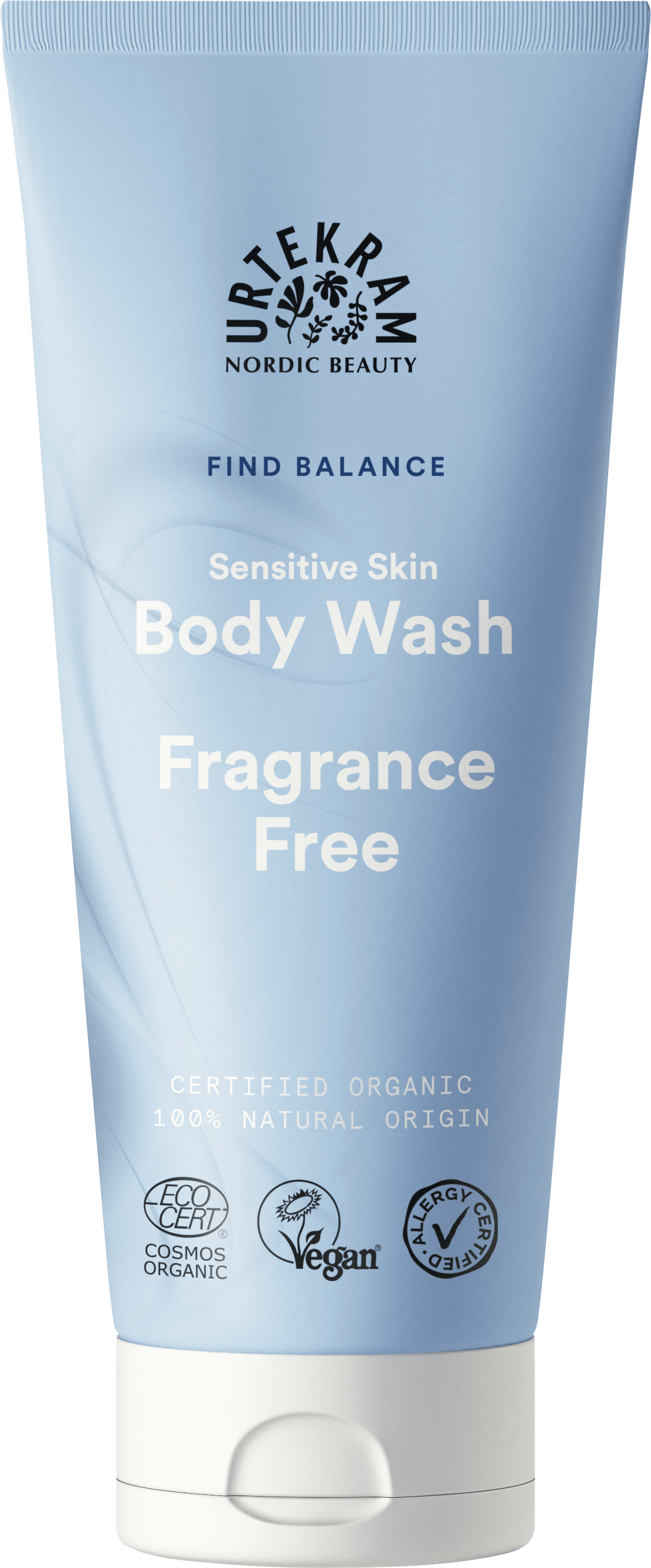 Fragrance Free Sensitive Suihkusaippua 200 ml, Urtekram