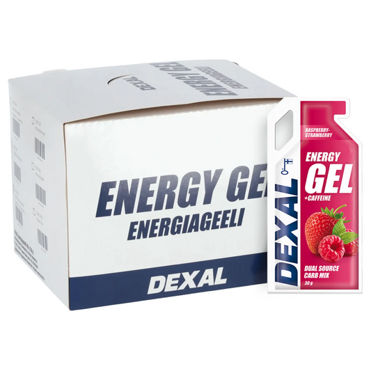 Dexal Vadelma-Mansikka 40x30 g energiageeli ltk - Säästöpakkaus