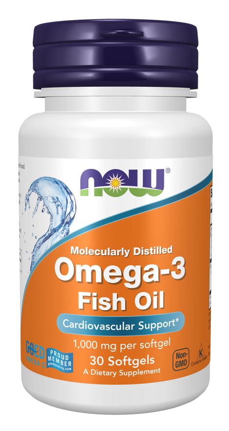 Omega-3 Fish Oil, 30 Softgels, NOW Foods