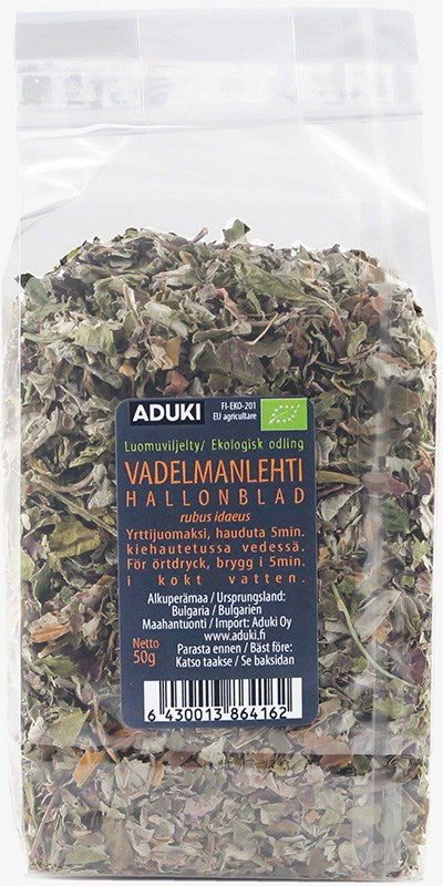 Vadelmanlehti kuivattu 50 g, Aduki