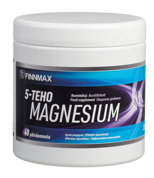5-Teho Magnesium Plus -jauhe 300g, Finnmax