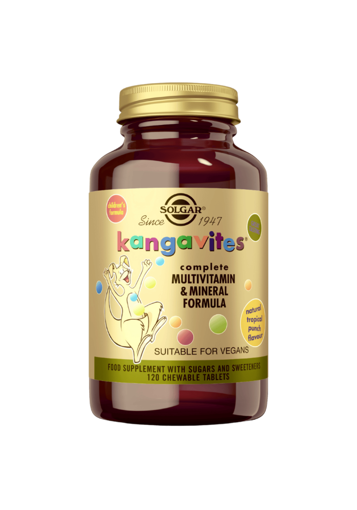 Kangavites monivitamiini lapsille Hedelmänmakuinen 120 kpl, Solgar