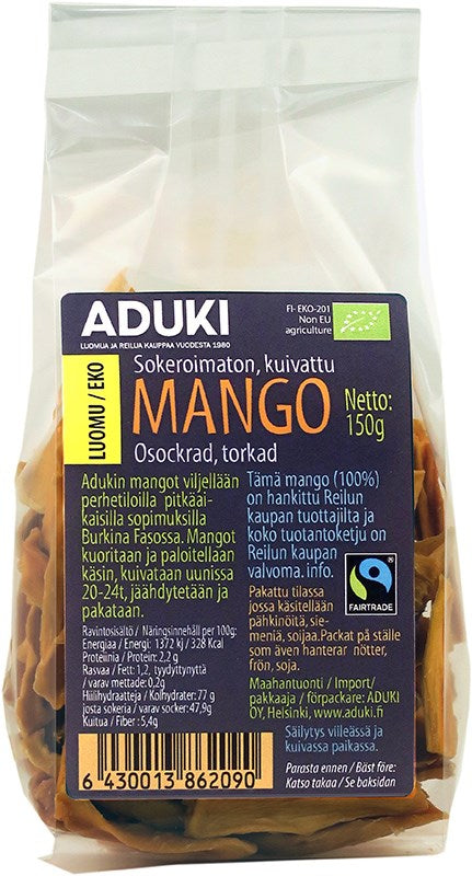 Mango kuivattu Reilu kauppa 150 g, Aduki