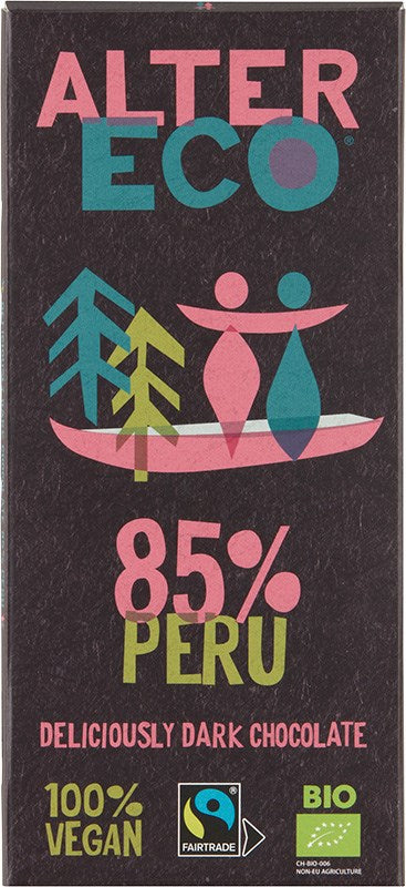 Suklaa tumma luomu 85% 100g, Alter Eco