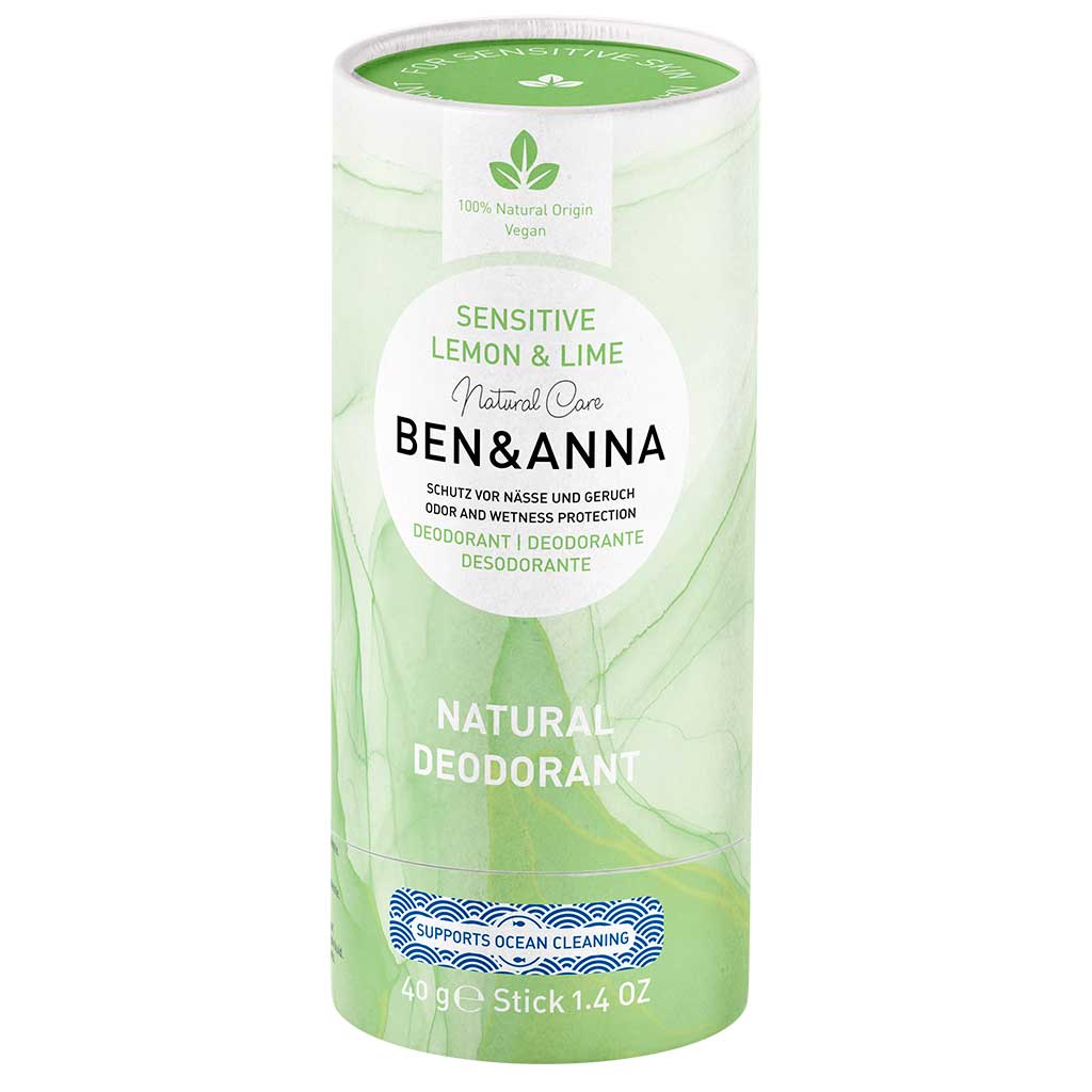 Deodorantti Sensitive Lemon & Lime 40g, Ben & Anna