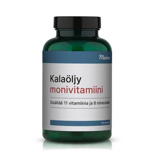 Kalaöljy + monivitamiini 120 kaps, Mezina