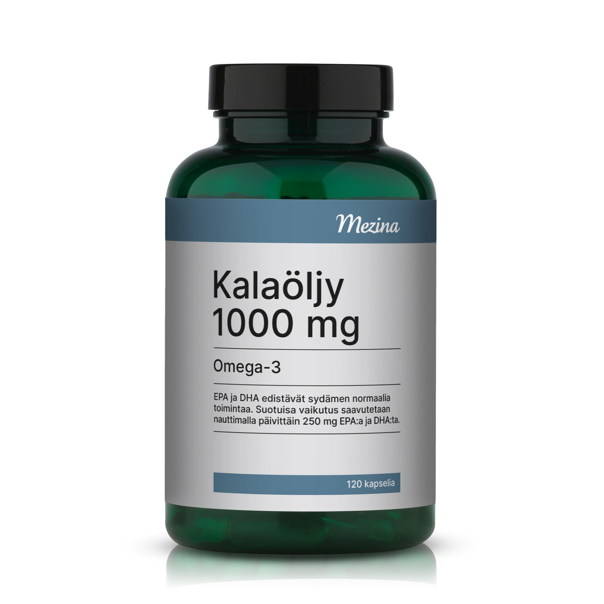 Kalaöljy 1000mg Omega-3, 120 kps, Mezina