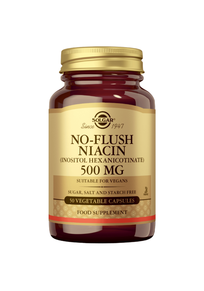 Niasiini 500mg B3 No Flush 50 kaps, Solgar