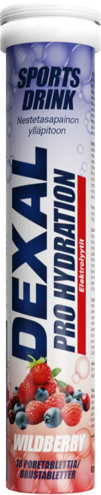 Dexal Pro Hydration Metsämarja Urheilujuoma - 18 poretablettia