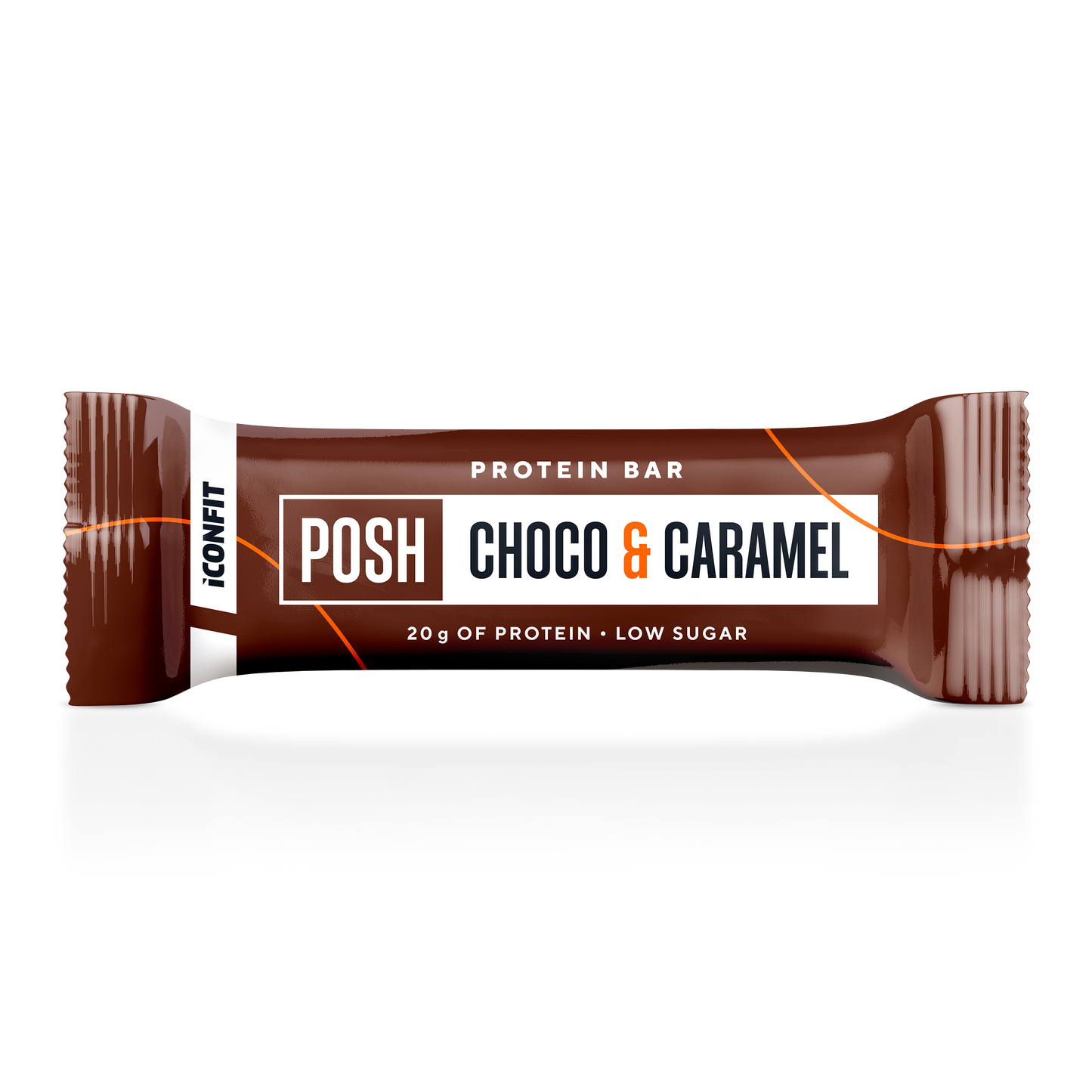 Proteiinipatukka Posh Choco & Caramel 55g, ICONFIT