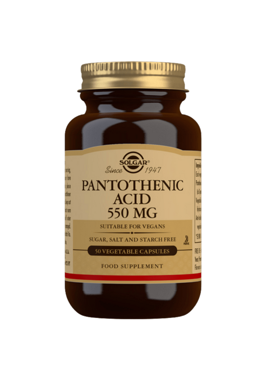 Pantoteenihappo 550mg B5-vitamiini 50kpl, Solgar