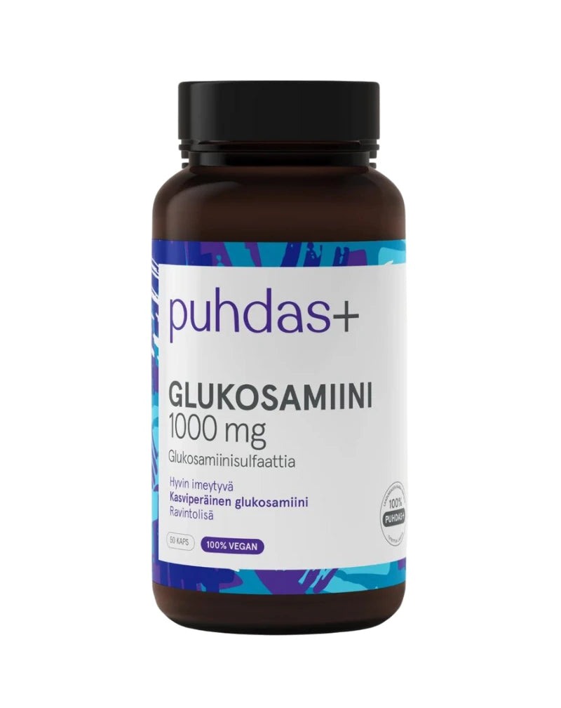 Glukosamiini 1000 mg 50 kaps, Puhdas+, -päiväys 6/2026