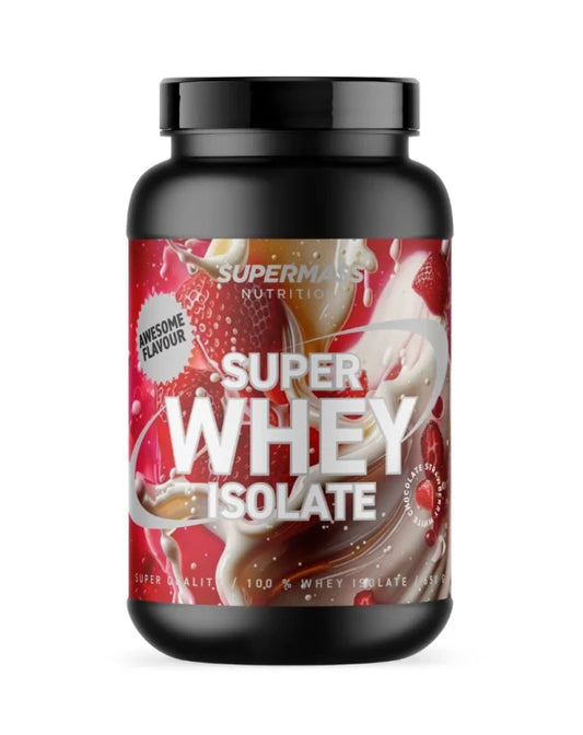 SUPER WHEY ISOLATE, 650 g, Strawberry White Chocolate, Supermass Nutrition
