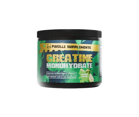 PWOlle Creatine monohydrate - kreatiini Sour Pear 250g