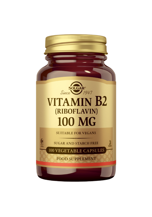 B2-vitamiini (Riboflaviini) 100mg 100 kaps, Solgar