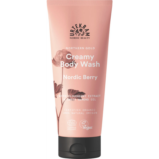 Nordic Berry Creamy Body Wash Luomu 200 ml, Urtekram