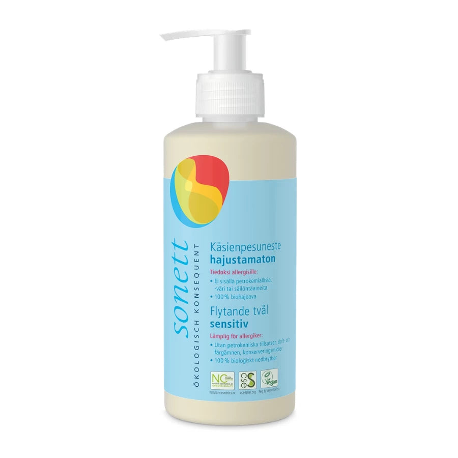 Sonett Hajusteeton Käsienpesuneste 300 ml