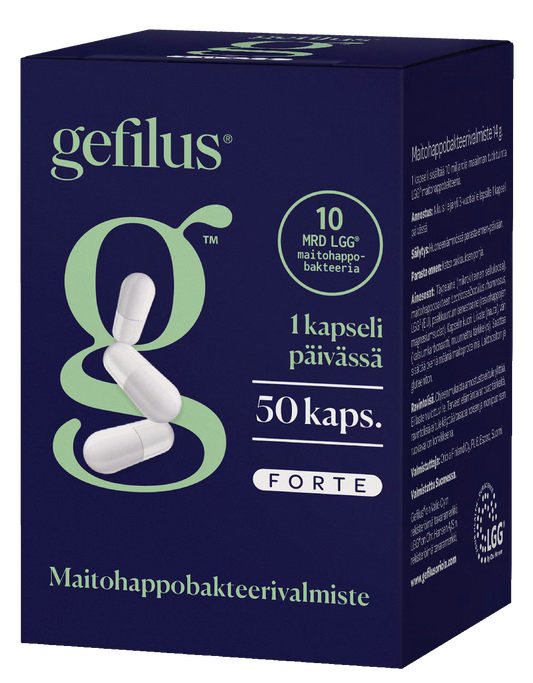 Gefilus® Forte maitohappobakteeri 10mrd 50 kaps.
