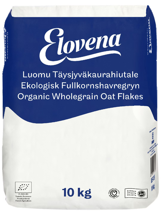 Elovena Luomu Täysjyväkaurahiutale 10kg
