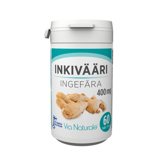 Inkivääri 400mg 60tabl, Via Naturale