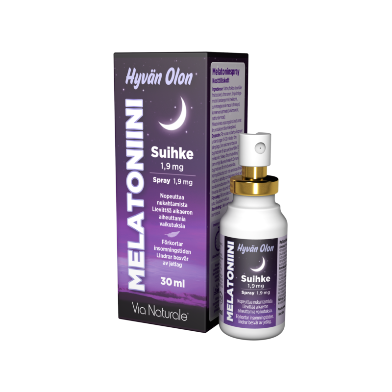 Hyvän Olon Melatoniinisuihke 1,9 mg 30ml, Via Naturale