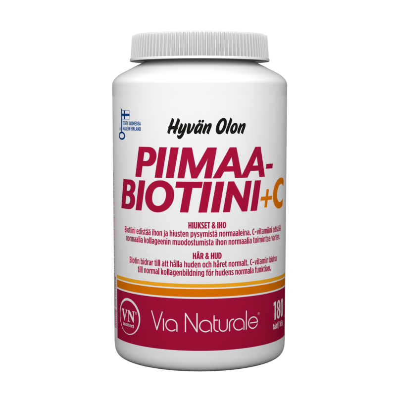 Hyvän Olon Piimaa-Biotiini + C 180tabl, Via Naturale